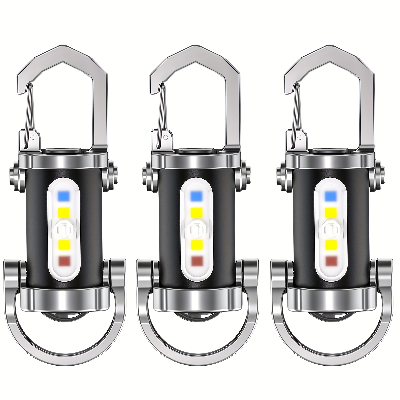 2 3 5 7pcs mini keychain flashlight 1200lm bright led