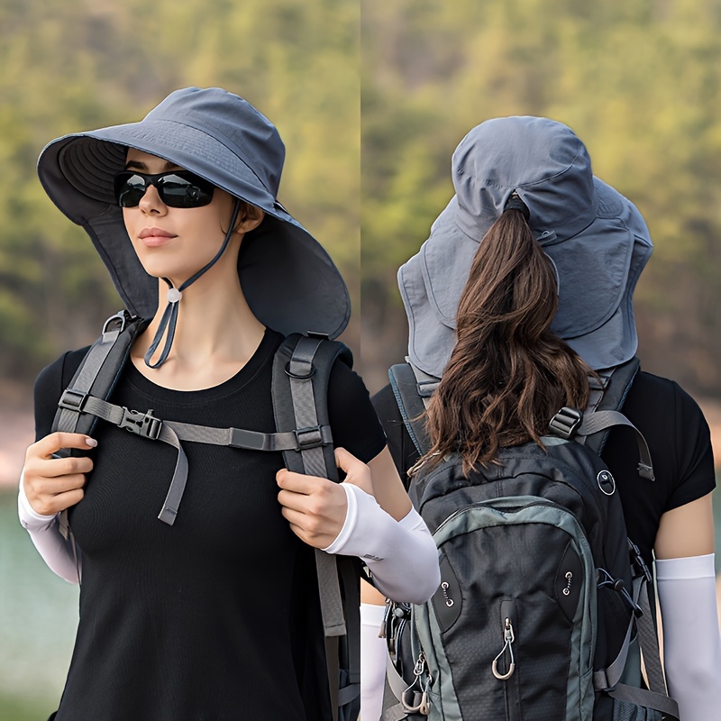 54-58cm hat circumference adjustable sunshade sunscreen hat female summer  anti-ultraviolet quick-drying breathable sun hat