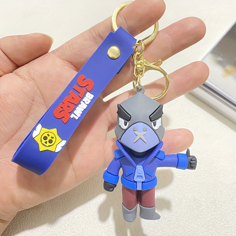 TEMU Cartoon Game Character Keychain Pendant, Pvc Anime Backpack Car Key Ring Ornament Gift