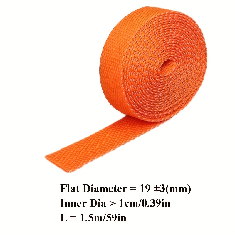 TEMU Orange Braided Cable Sleeves With A 2:1 Heat Shrink Ratio, In Diameters Of 10mm And Lengths Of 0.5, 1, 1.5, 2, 2.5, And 3 Meters, Designed For