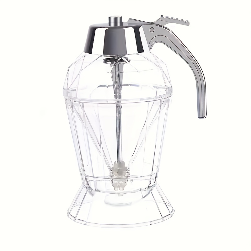 TEMU Honey Dispenser With Storage Rack - Durable Plastic Kitchen Organizer For Syrups, Sauces, Condiments - Design, Space-saving Countertop Use, Home