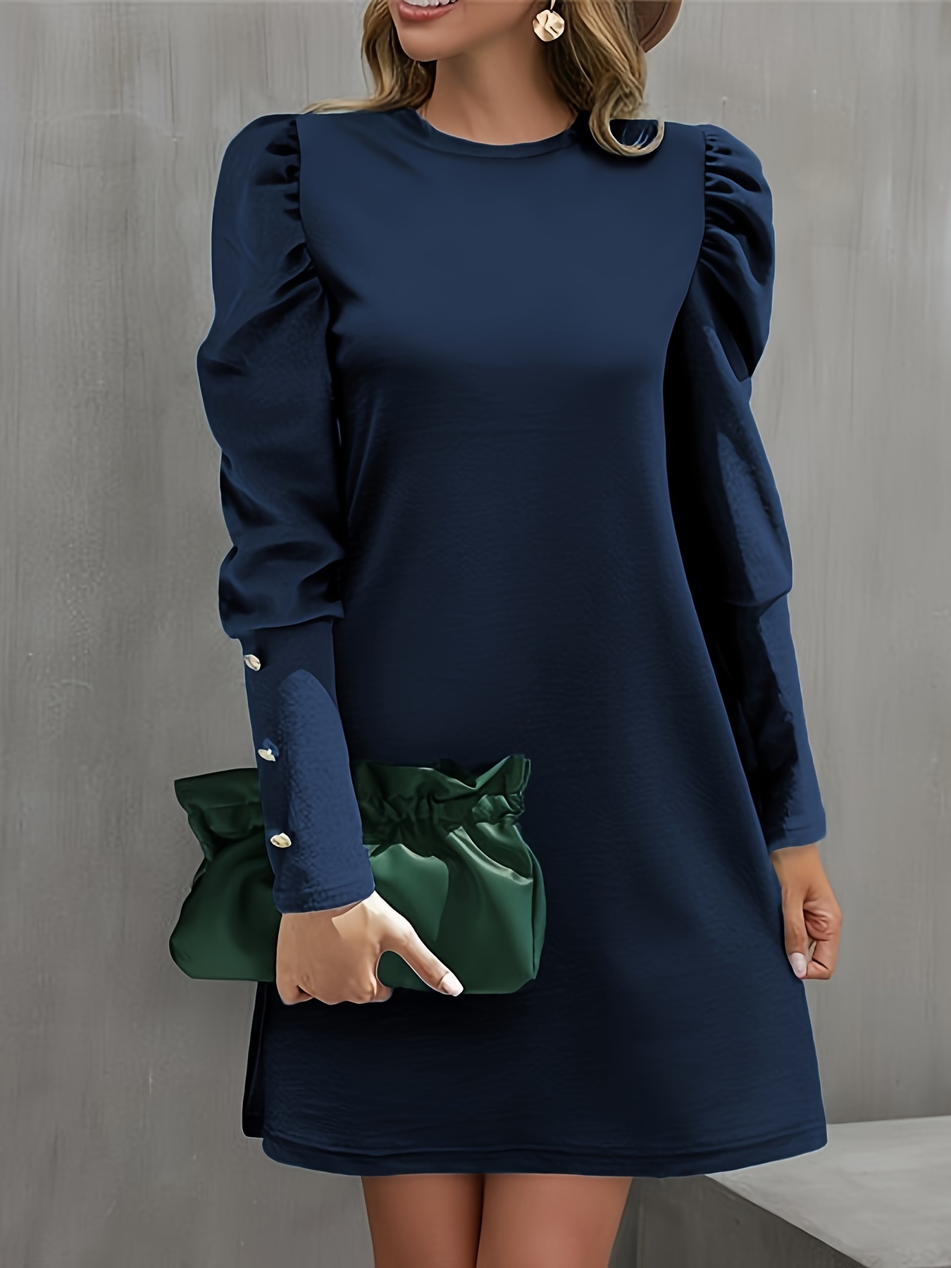 fitted puff sleeve dress Love Letters | Black Puff-Sleeve Maxi Dress