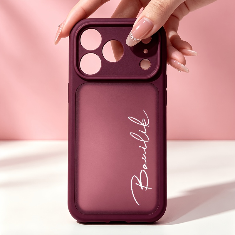 TEMU Phone Case: Personalized Customized Name Jelly Color Transparent Acrylic Phone Case For Iphone 18 Pro Max 18 Pro 17 Pro Max 17 Pro 17 16 Pro 15