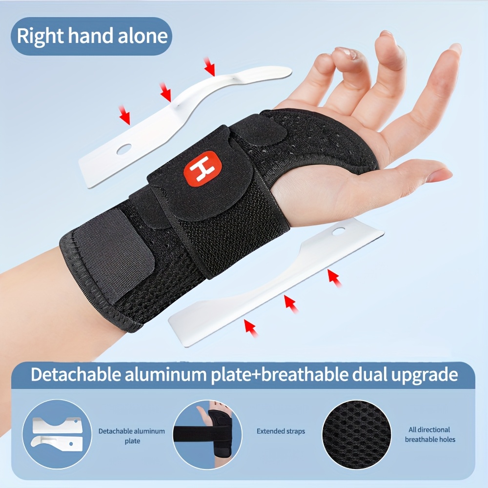 Ging Comfortable And Breathable Dual-support Wrist Compression Brace, Adjustable Size To Stabilize Wrist Joints, Suitable For Men And Women