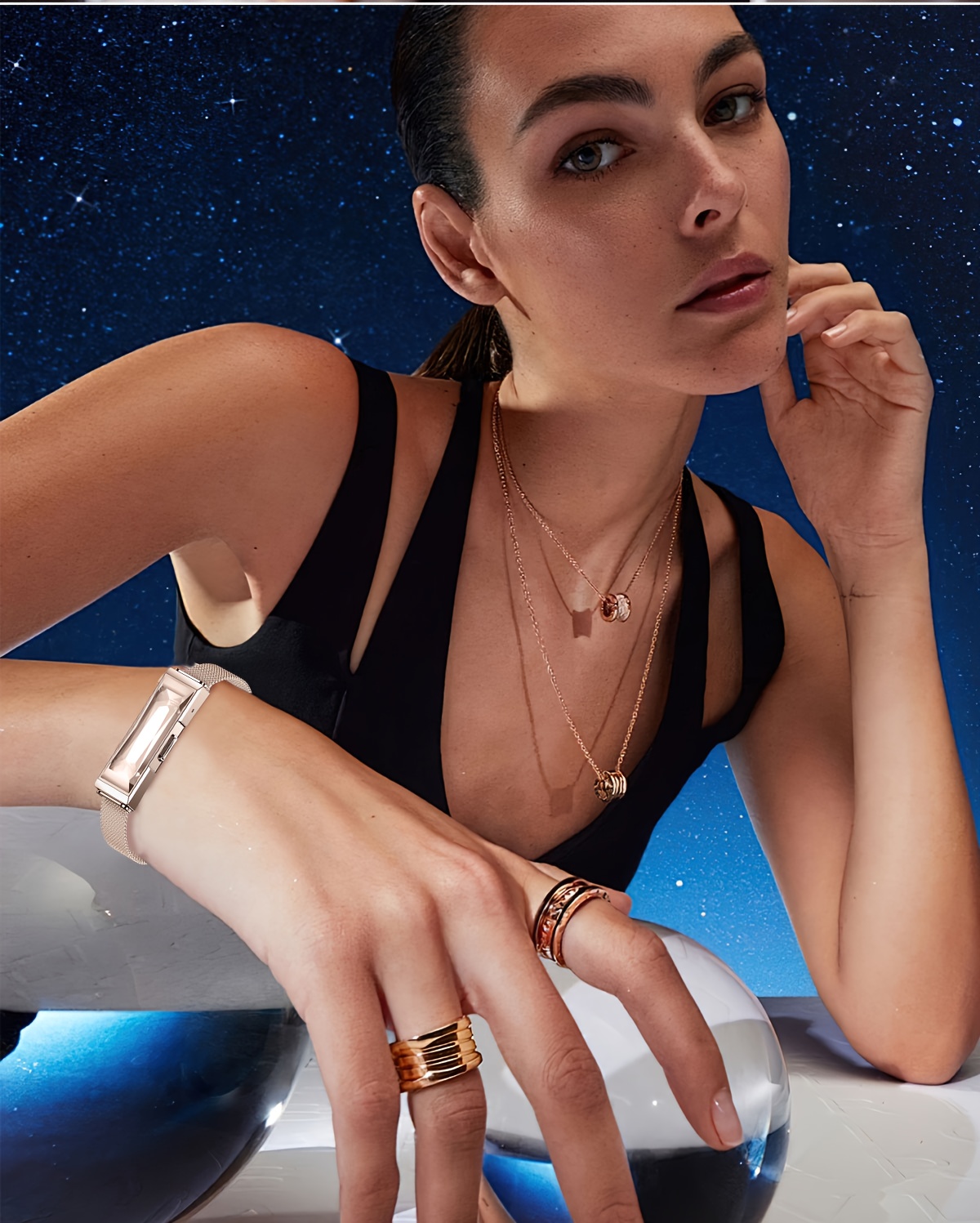 SUNKTA Smart Bracelet for Men & Women - Wireless 5.2, Multi-Sport Modes, Sleep & Sedentary Alerts, Message Notifications, Magnetic Charging, Zinc Alloy Case, Pink/Black/Silvery Options with Random Silicone Strap, Compatible with for iphone & Android, Ideal for Couples & Families, Smart Watch for Android Phones, Family Health Monitoring, Sleek Watch Design, Durable Watchband