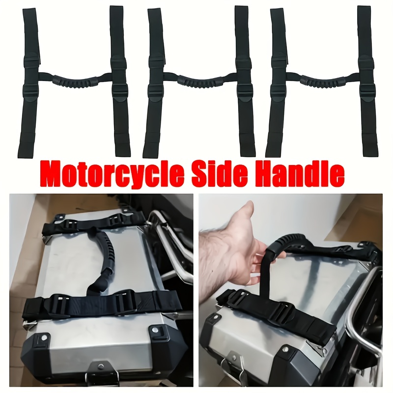 

1pc Motorcycle Side Handle - Nylon Aluminum Box Mount, For Bmw R1250, R1200gs/adv, Lc, F750gs, F850gs, F800 & For Honda Crf1000l Africa Twin - Easy-install With Adjustable Straps For Stability