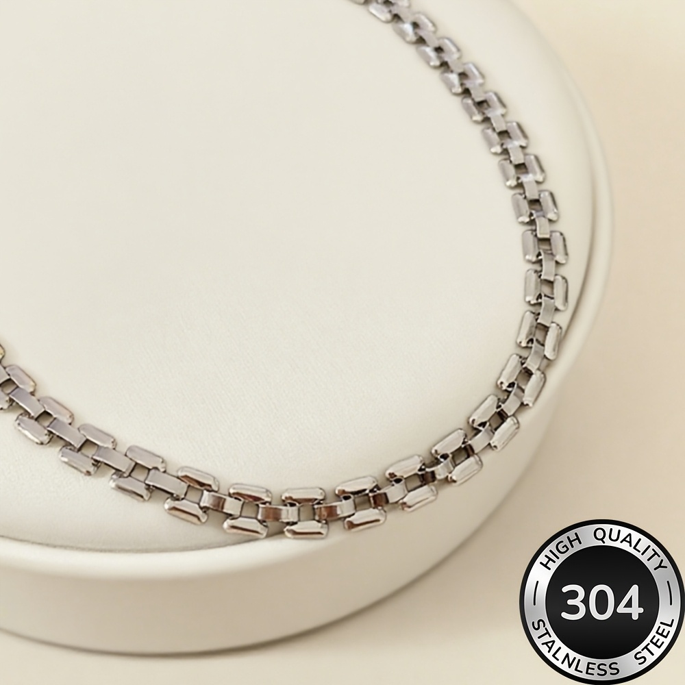 Hoogwaardige Roestvrijstalen Gouden Ketting, Vervaagbestendig, Eenvoudig en Elegant, Modieuze Damesketting voor Dagelijks Gebruik of Feesten, Damesmode Sieraden, Verfijnd Cadeau voor Vrouwen