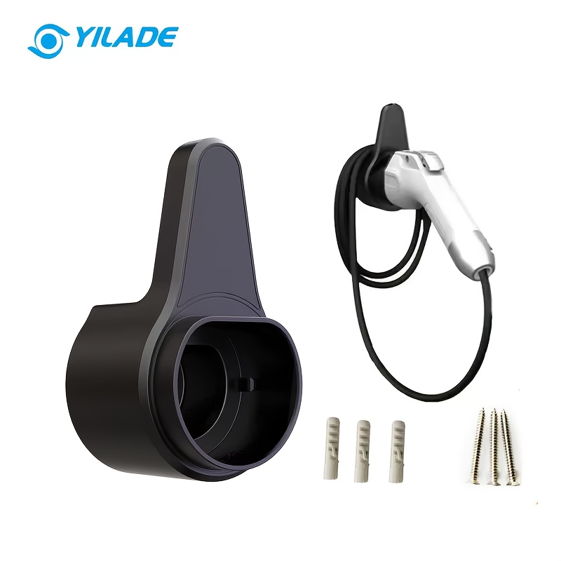 european american and chinese standard for tesla charging gun wall mount bracket   for electric vehicle charger cable management garage accessory