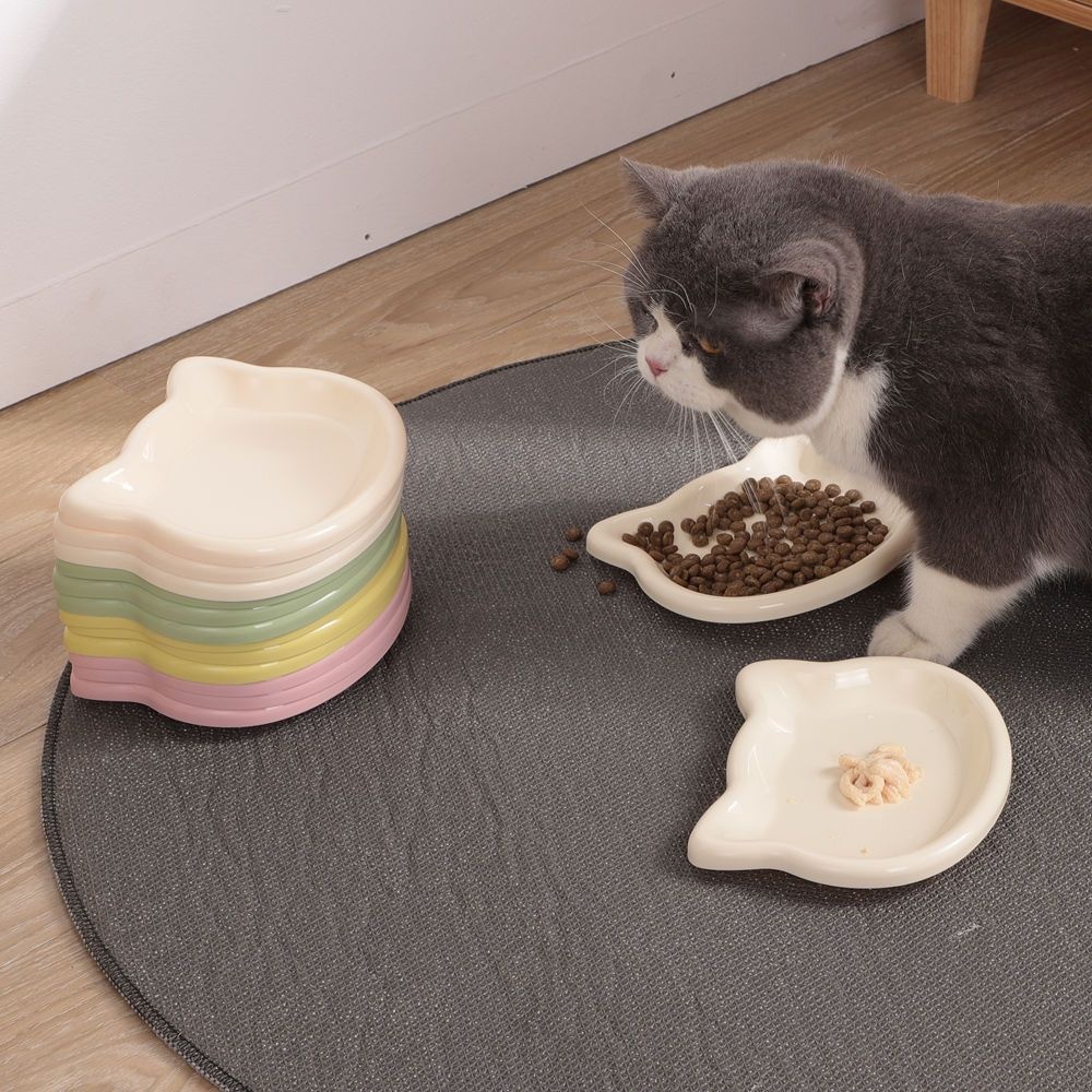 shaped pet double bowl macaron bone shaped dog double bowl pet