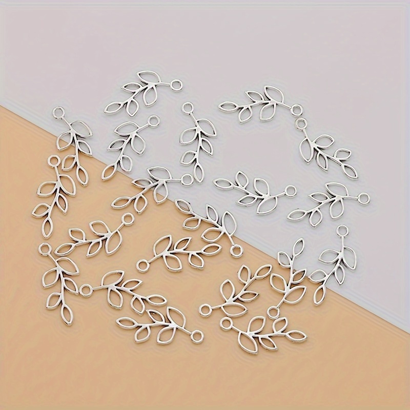 

20pcs Silvery , Zinc Alloy Pendants For Making - For Bracelets, Necklaces & Crafts