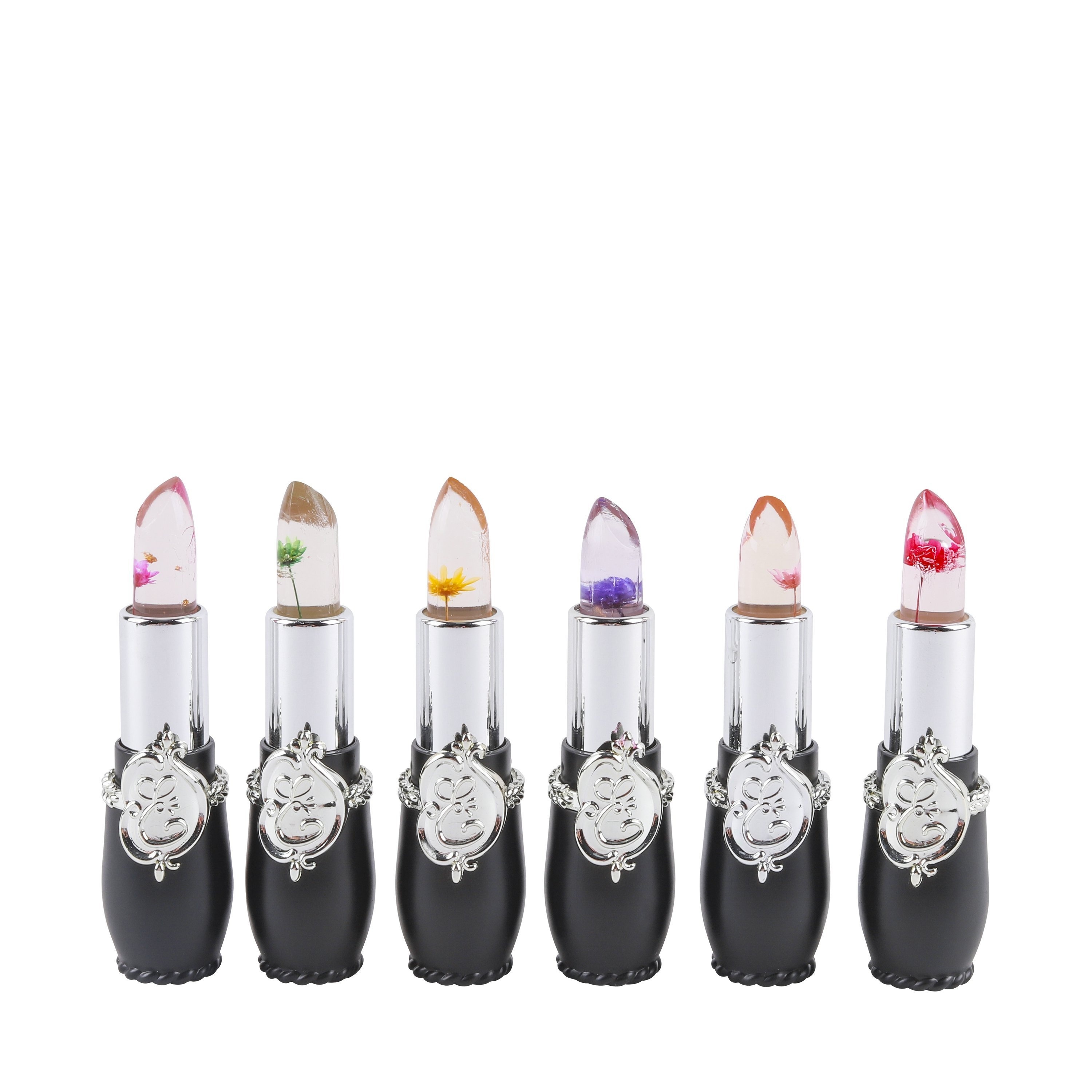 TEMU 6pcs Pink&black Lipstick Long Lasting Moisturizing Thermostat Color Changing Lipstick Lip Balm Peach Flavor Daily Lip Care Set For Valentine's