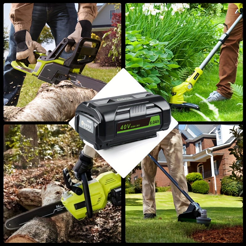 1/2pcs 40V Lithium Battery: Replacement for Ryobi 40 Volt Battery  RBL1820G OP40401 OP40602 OP4026 OP40501 OP40261 Compatible with Ryobi 40V  Ba