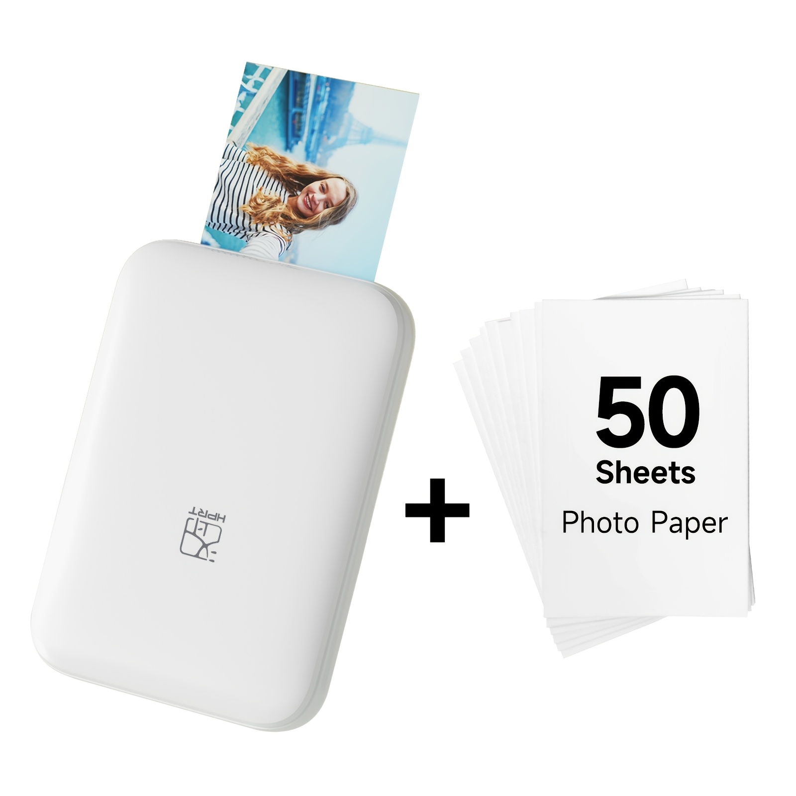 Image of Portable Color Printer | Wireless, No-ink, High-definition Color Printing, Compatible With Multiple Devices, Usb Charging, Thermal Technology