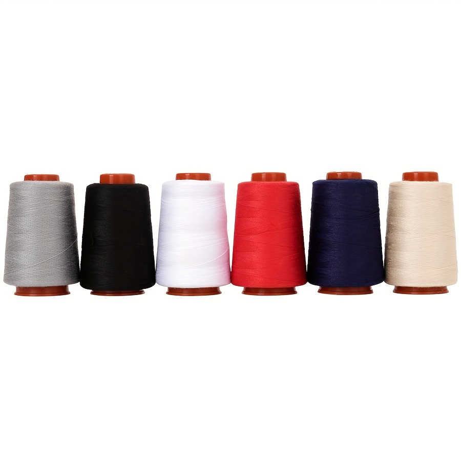TEMU 6 Rollos de Hilo para Costura Pagoda - 800 Yardas, 100% Poliéster para Máquinas de Coser Rápido ( 402), Colores Vibrantes, Duradero y Sin para