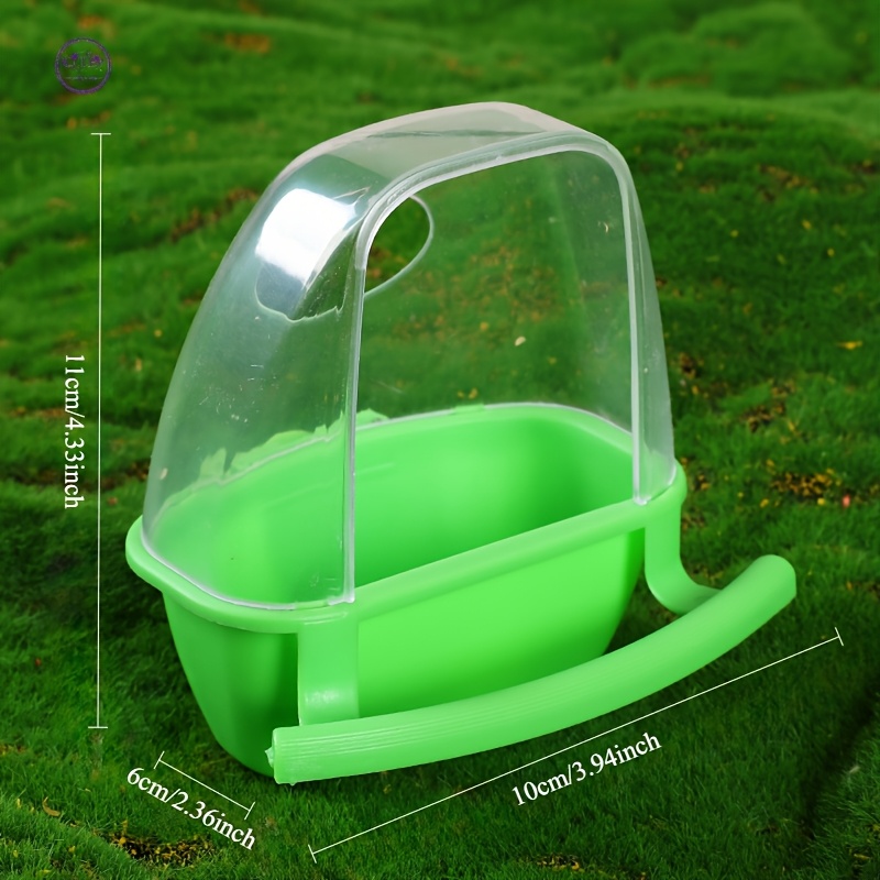 Image of Cage Mounted Bird Water Dispenser Bird Drinking Feeder Parrot Feeder Hanging Bird Food Bowl Bird Seed Container For Parrot, Cockatiel, Lovebird Cage Additions, Without Battery