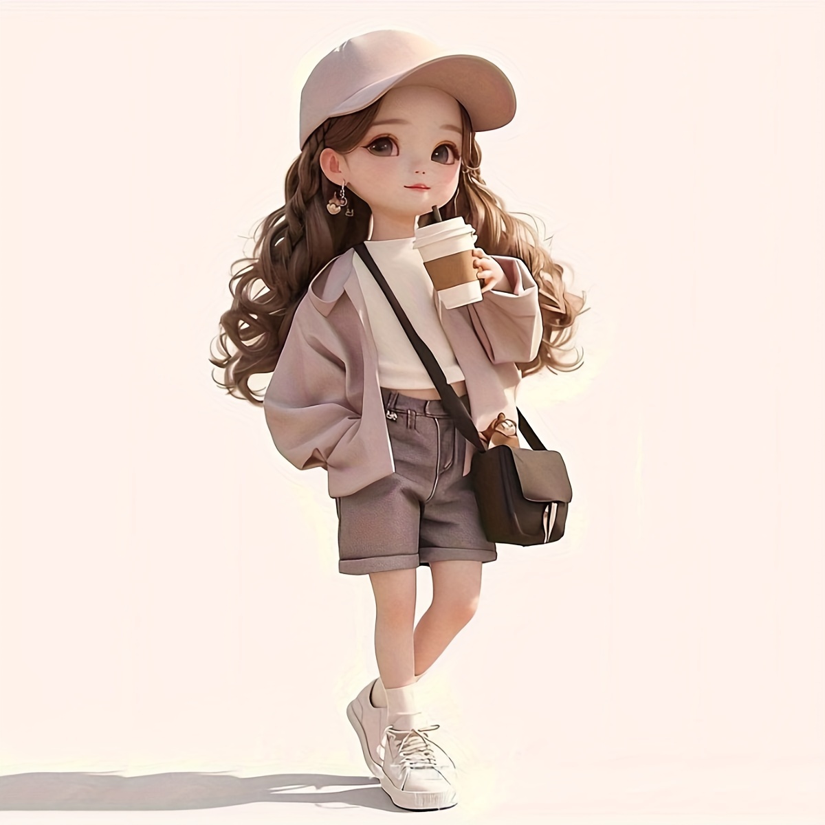 

1pc Cute Acrylic Pendant - Car Mirror, Keychain & Bag Decor