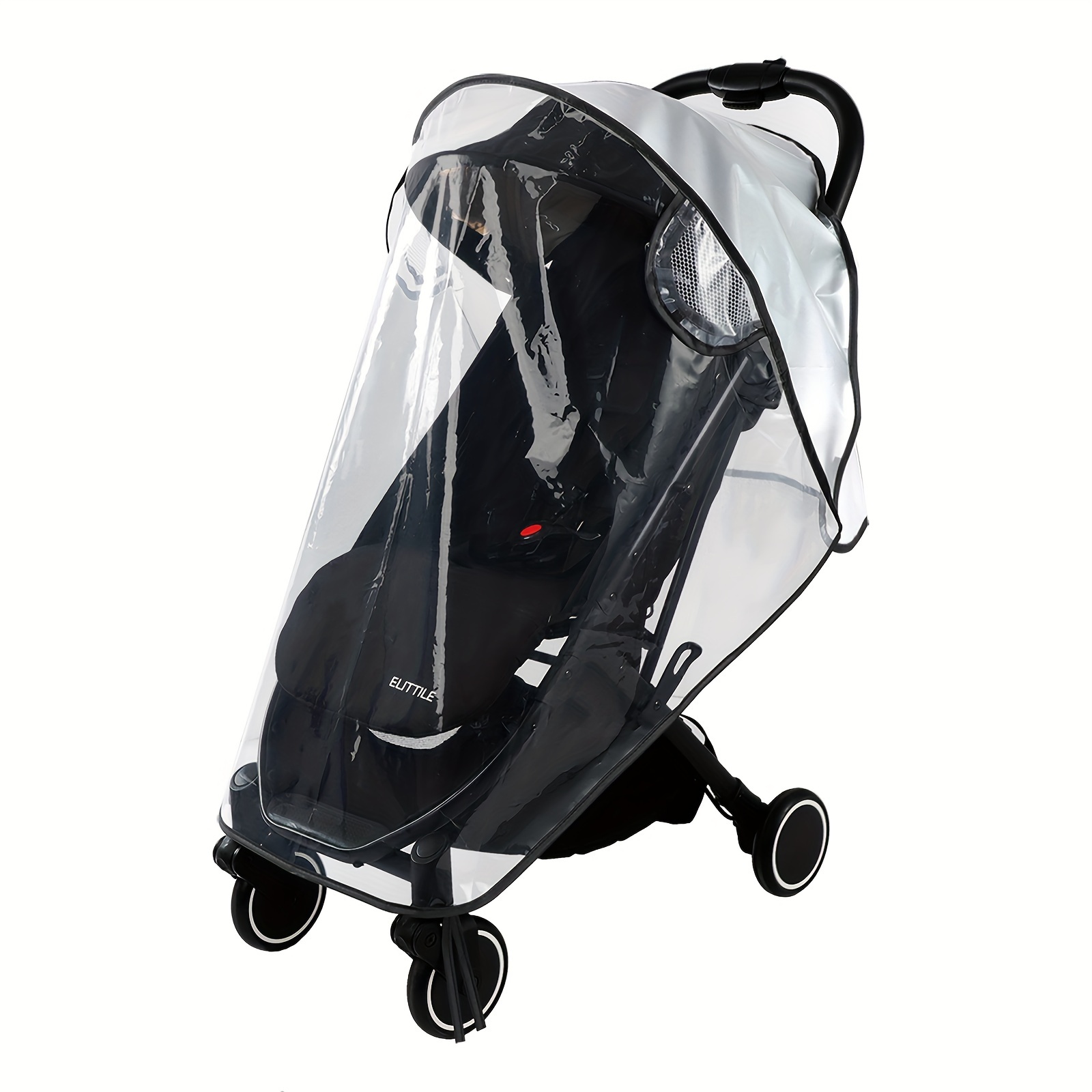 

1pc Universal Breathable Stroller Rain Cover - Plastic Weather With Vent Holes, , Waterproof, Sun, Dust, Snow Protection For And