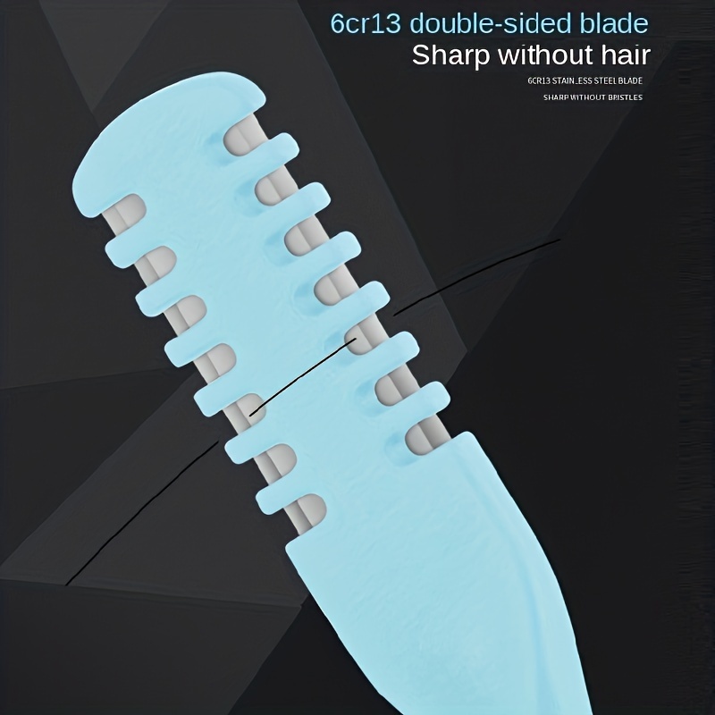 double sided knife nose hair scraper portable manual nostril cleaning kit for men and women plastic washable 360 degree rotating nose hair trimmer Product details 2