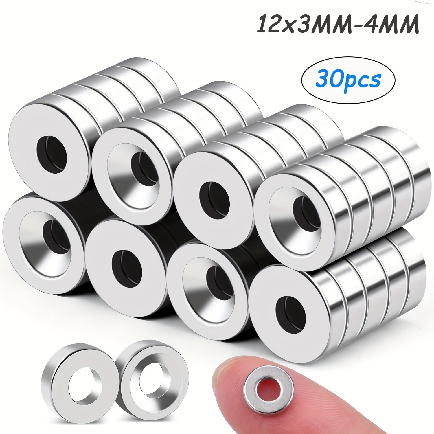 10mm Super Strong Neodymium Magnets Hole Perfect Tool - Temu