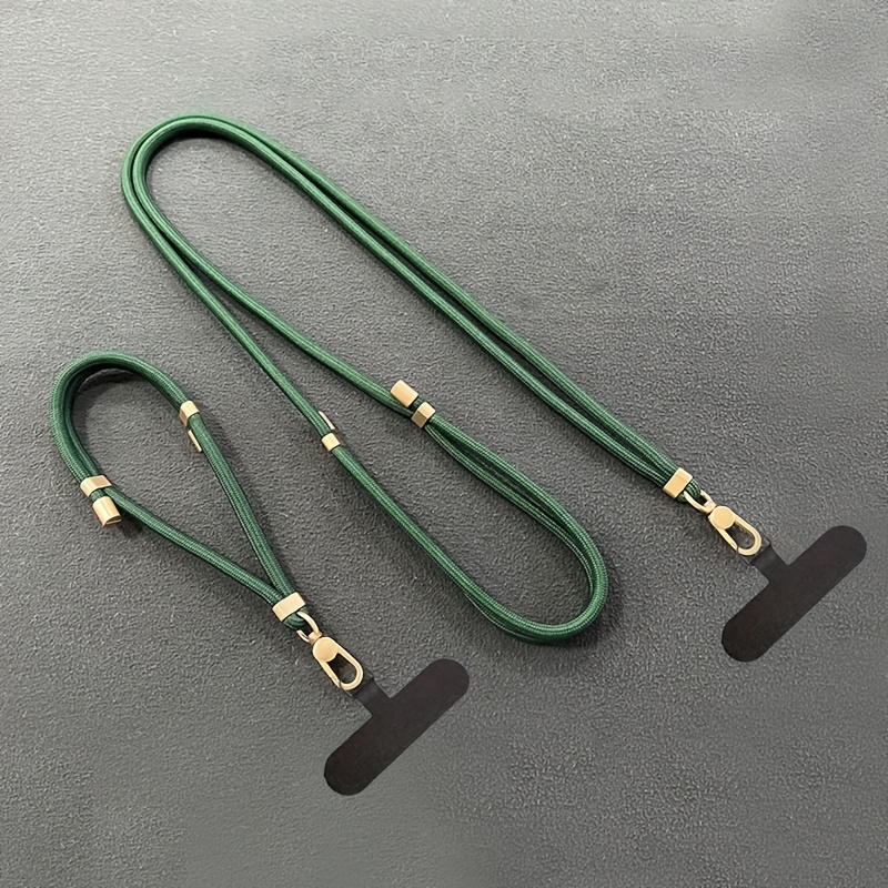 TEMU Juego de 2 cordones largos y cortos para teléfono móvil, accesorios metálicos de calidad, anti-pérdida, para viajes al , regalo de , regalo de