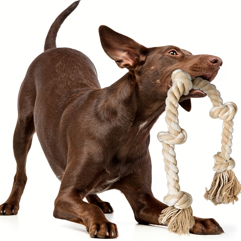 TEMU Chew Toys Designed For Chewing, Teething Toys For Medium To Large Breeds, Tug Toys For Large And Extra-large Dogs, Indestructible Heavy-duty Dog