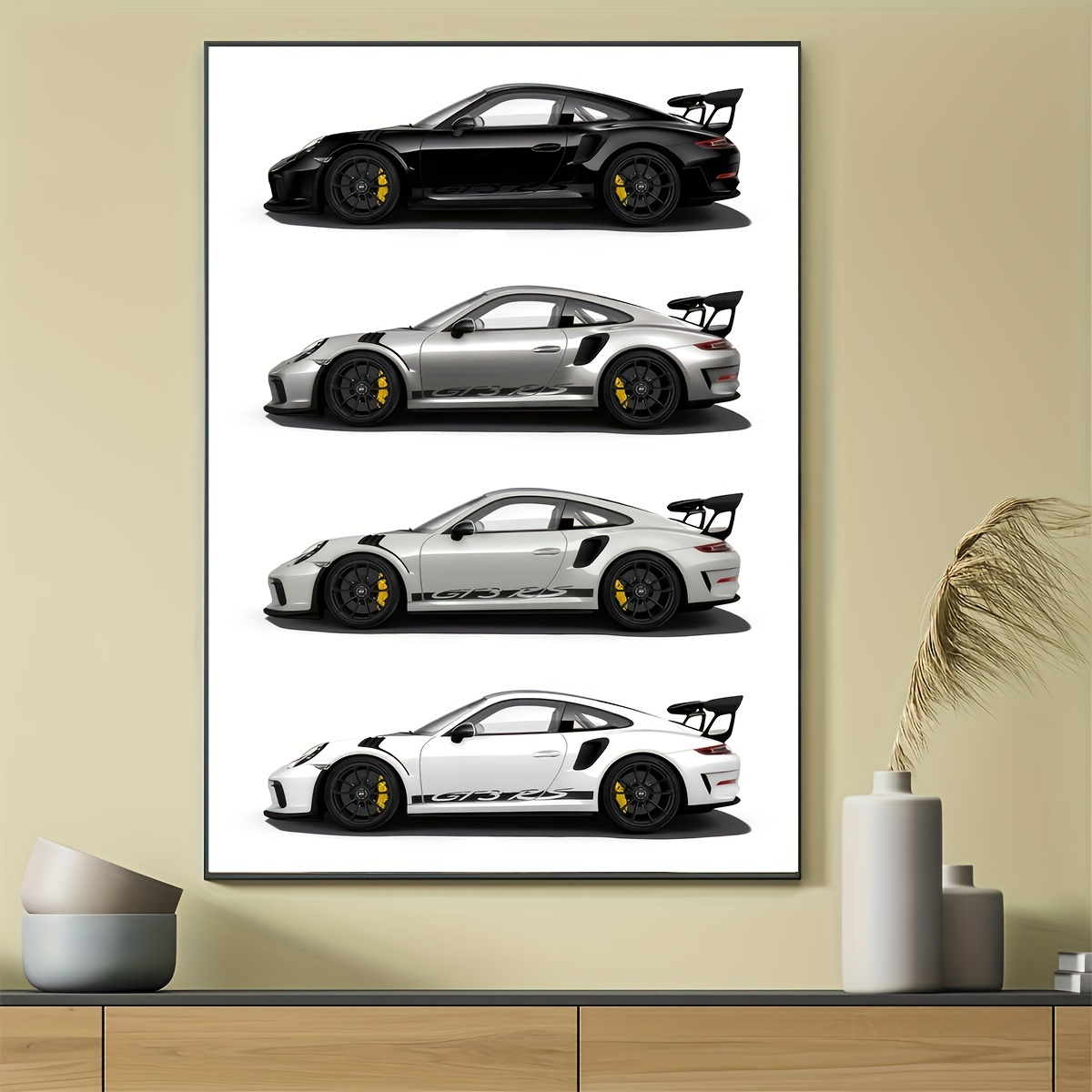 

Modern Art Canvas Print Poster, Unframed Sports Car Wall Art, Bedroom And Living Room Hallway Decor, Ideal Home Wall Decoration