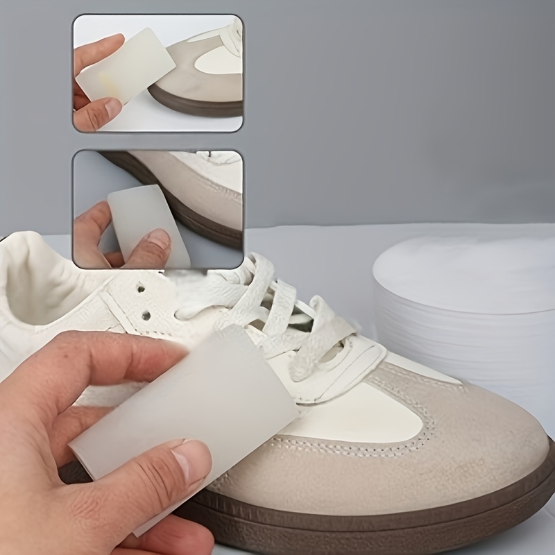 Borrador de goma para limpieza de zapatos de cuero de terciopelo - Removedor de manchas no eléctrico para zapatillas, ropa, vidrio, paredes, pisos y muebles - Herramienta de borrado en seco multiusos, cuida suavemente los tejidos, no requiere baterías