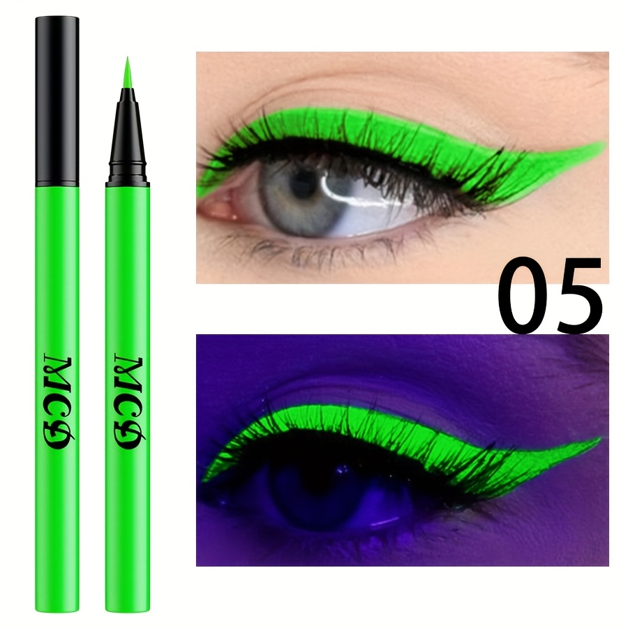 Natural And Shiny, Fluorescent Eyeliner, Not Sticky, Color