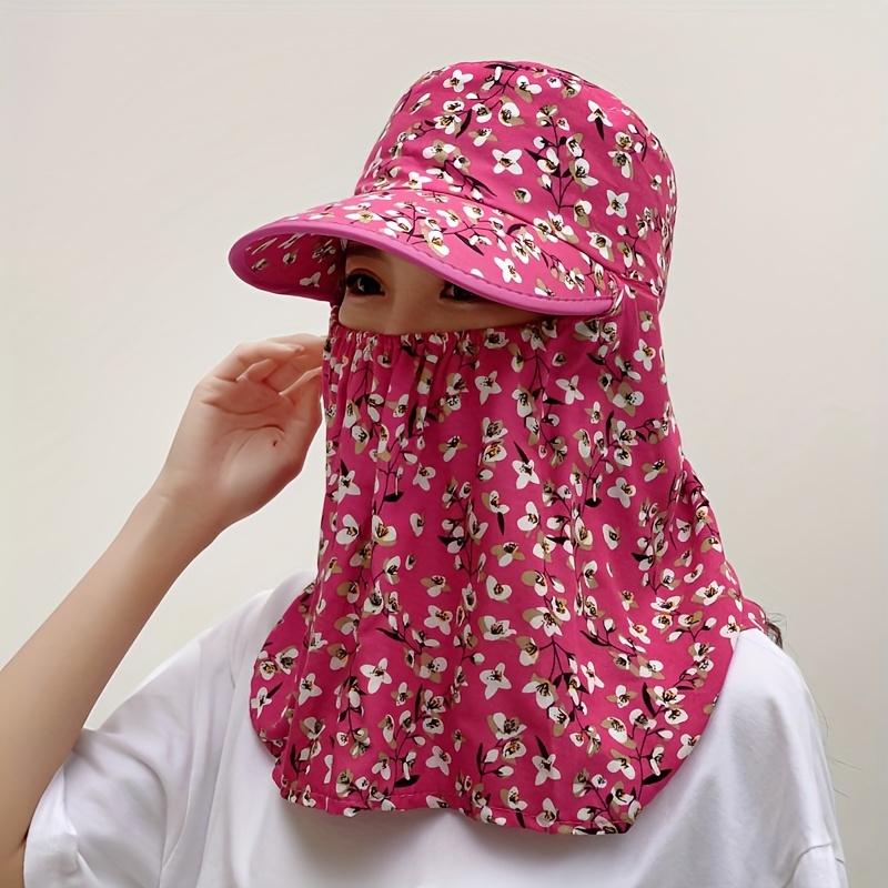 TEMU Sombrero de sol para mujer, bufanda de cuello , sombrero de , ciclismo transpirable