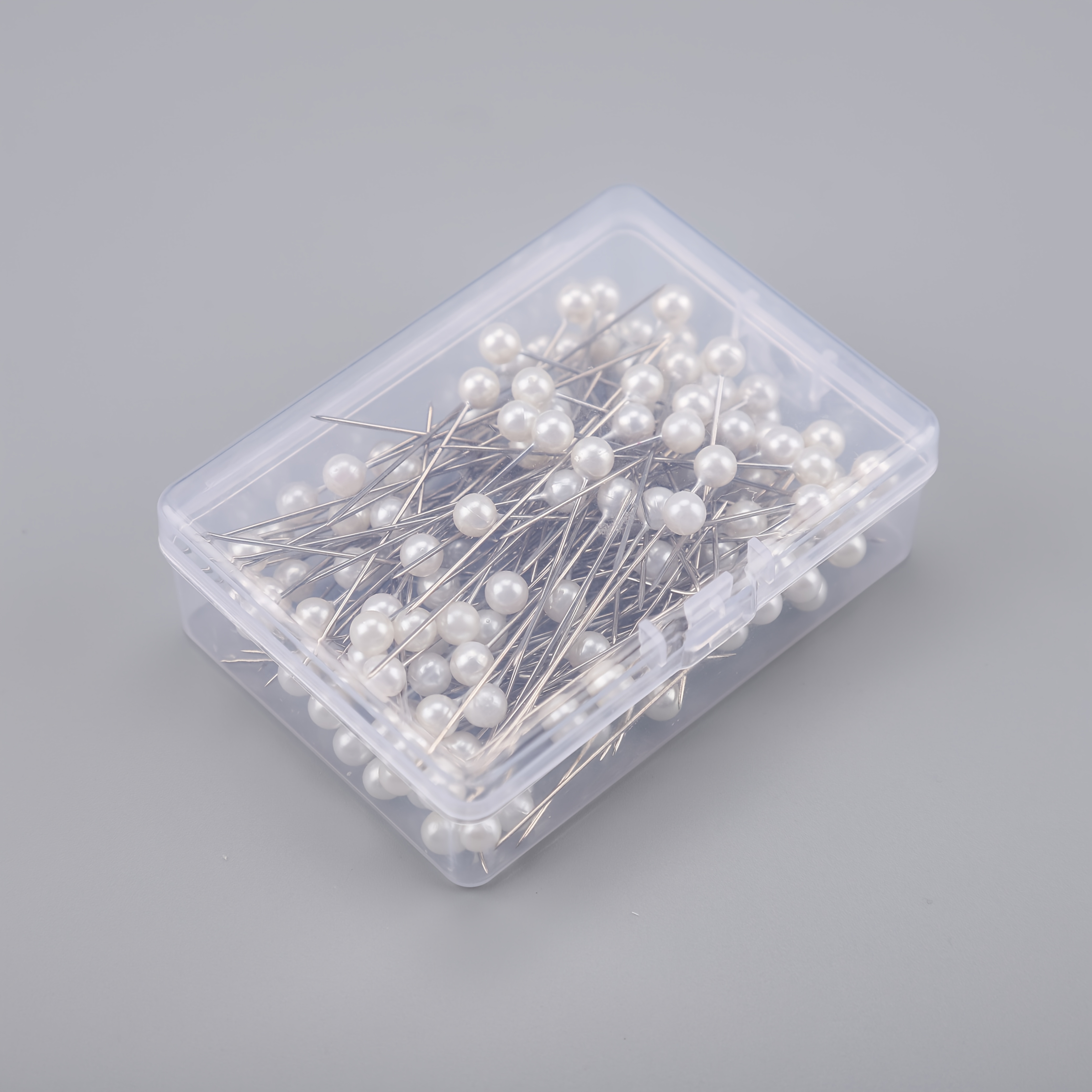E-shop Stück Weiße -Kopfnadeln, 2.5" für Schneiderei & Nähen, Positionierung, Hochzeitsstrauß , Schmuck DIY Basteln