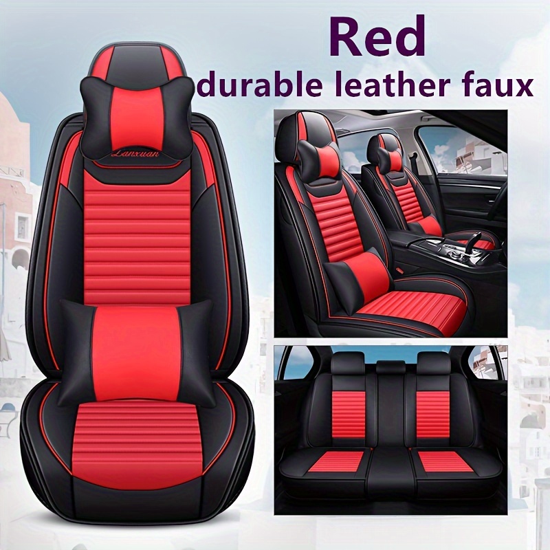resistant Pu Leather Car Seats Covers 5 Seats Temu