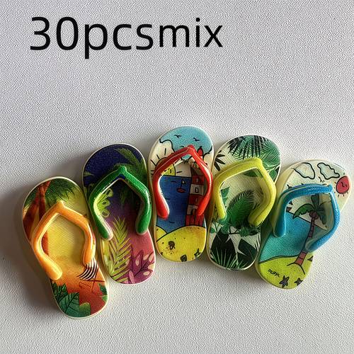 10개/30개/40개/50개 여름 해변 스타일 레진 슬리퍼 펜던트 주얼리, 주얼리 제작 키체인 귀걸이 추가