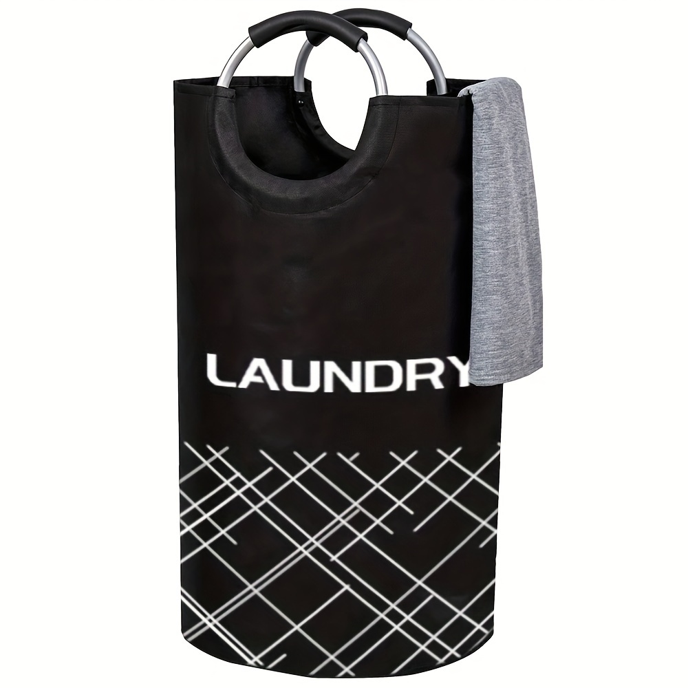 

Extra-large 115l Waterproof Laundry Hamper - Collapsible, Freestanding With Foam Handles For Easy Carrying - Dorms, Families & Travel, Laundry Baskets