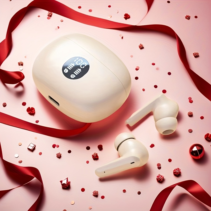 Touch Control Wireless Earbuds with LED Display - HiFi Stereo Sound, Lightweight & Compact Design for Gaming, Running & Cycling