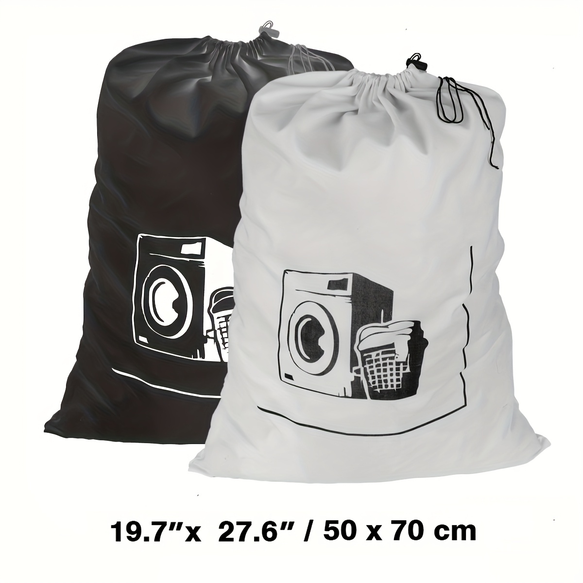 1pc Heavy-duty Oxford Fabric Laundry & Storage Bag 19.7x27.6 Inch (50x70cm) - Reusable Drawstring Bag With Cord-lock Closure, For Dirty Clothes,, Travel - Storage Organizer, Laundry Bag, Laundry Bags
