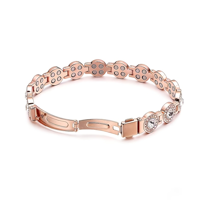 Ladies' Magnetic Bracelet — Rose Gold Plated Adjustable