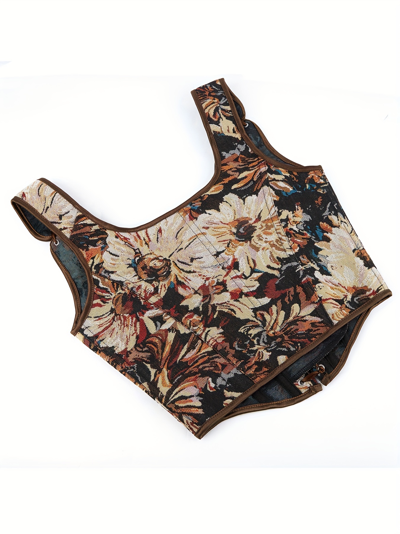 トップス Flower Pattern Motif Bustier Amazon.com: Segreto Women's 3D Flowers Rhinestone Corset Top