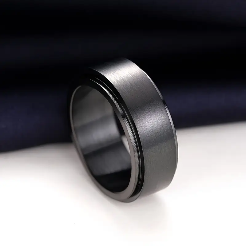 1pc mens rotatable wide ring casual party clothing accessories birthday gift for friends Product details 5