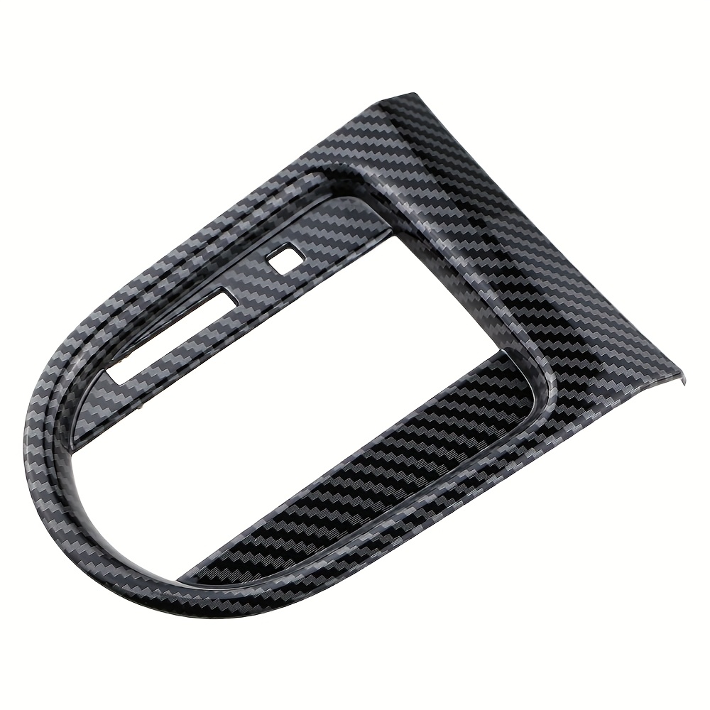 TEMU 1pc Abs Carbon Fiber Gear Shift Panel Cover For 2016-2022 For Ford Mustang Left Hand Drive Automatic Transmission (lhd) - Fashionable Fiber