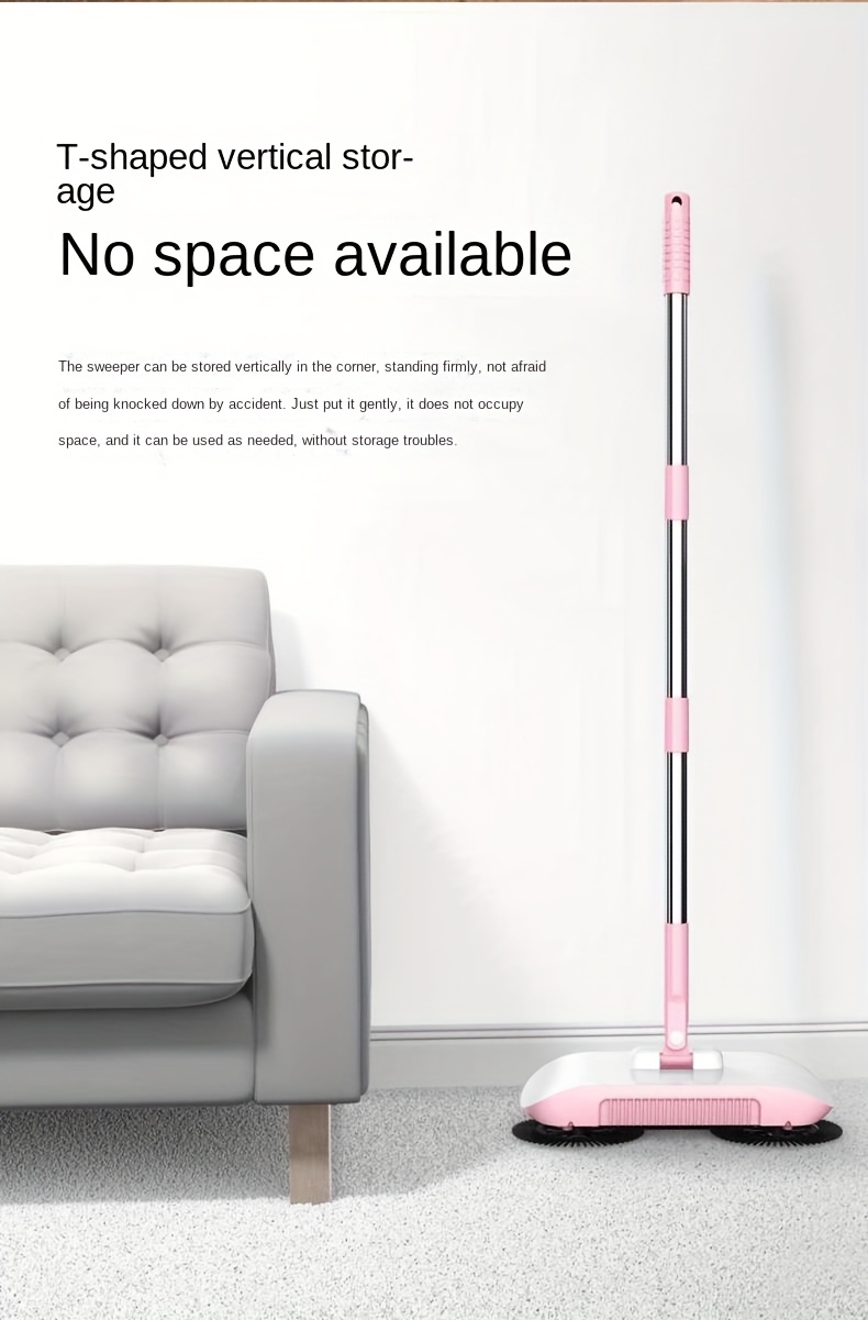 a manual sweeping machine for home use that combines sweeping and mopping in one featuring a broom and dustpan set a broom tool details 11