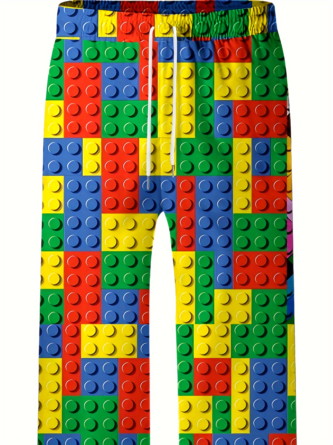 unisex building block print fashion pajama pants - Temu Canada