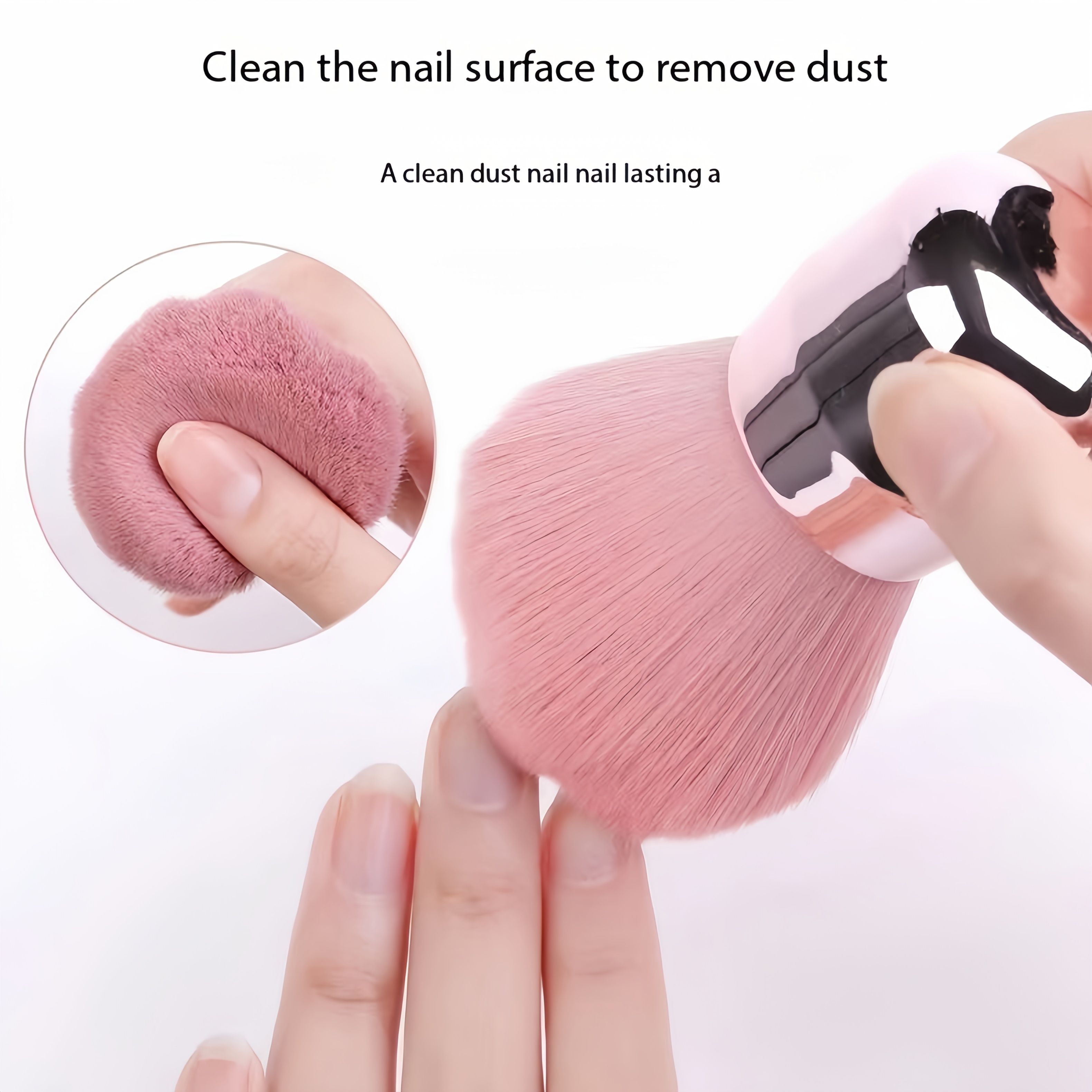 Soft Nail Art Dusting Brush for Manicure and Pedicure