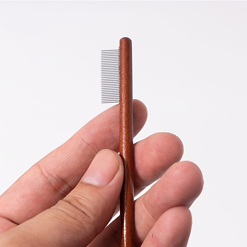 2pcs pet eye     dog pet tear stain comb cat small dog eye hair cleaning special comb comfortable massage non irritating skin cleaning eye dirt maltese yorkshire terrier shih tzu styling comb Product details 3