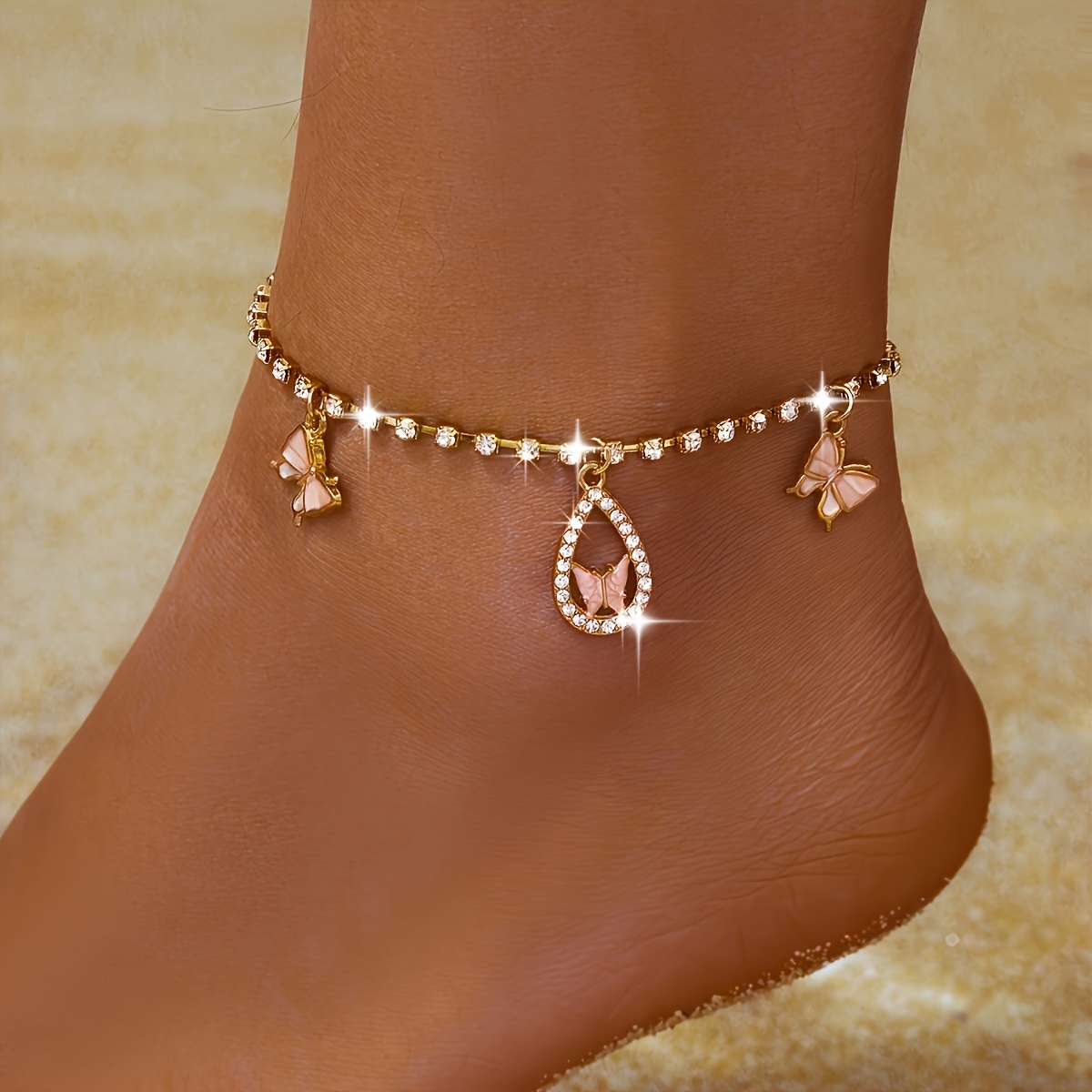 Image of Cute Elegant Anklets, Bohemian Fashion Jewelry For Women, Summer Beach Daily Wear