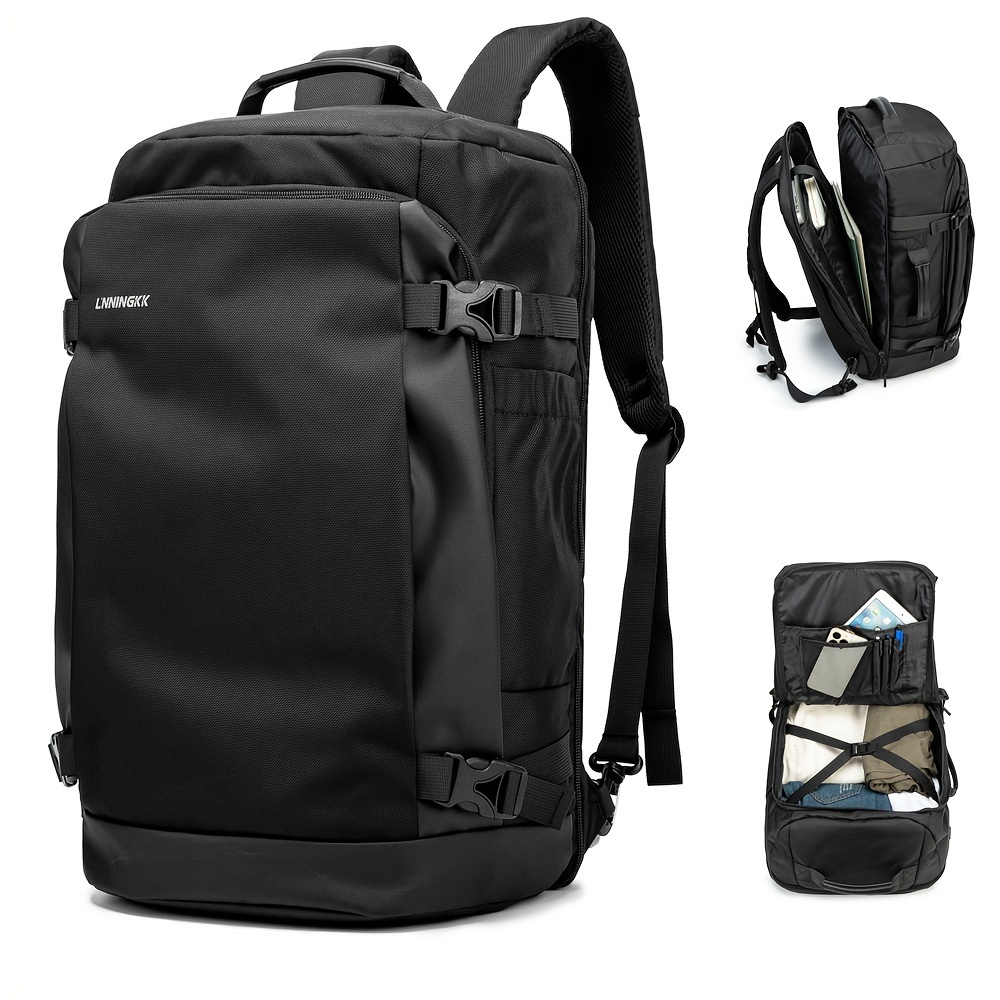 Mochila De Viaje Para Portátil Mochila Escolar Urbana Reforzada Color Negro 35l  Jm