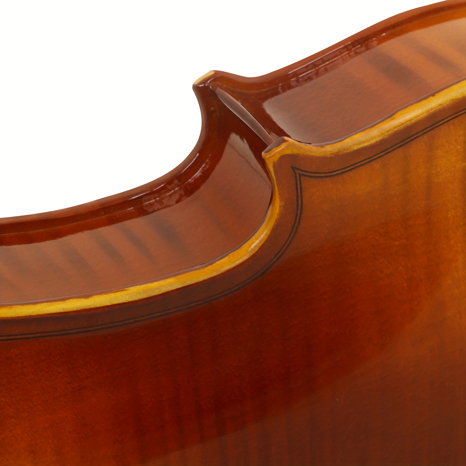 Astonvilla A-Station Vliza VA-20 Violín de madera de abedul sólido de 16 pulgadas, acabado de tigre, ajustes de ébano completo y cuerdas antideslizantes estables - Estética elegante y natural con gradiente para violinistas