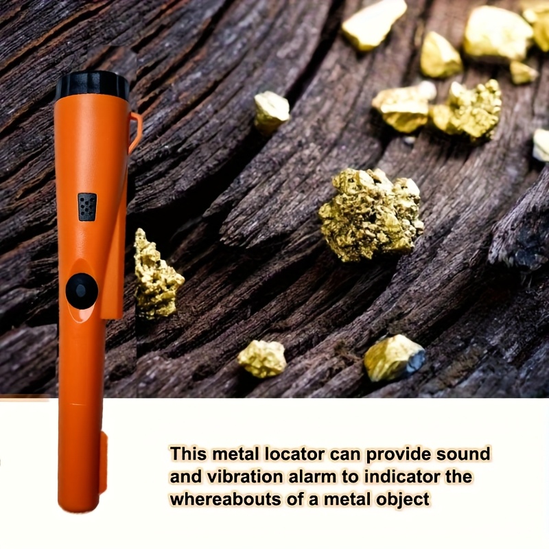 metal detector er wand 360 search treasure finder probe for hidden non metals like ring silvery copper iron and nails 9v battery not included details 1