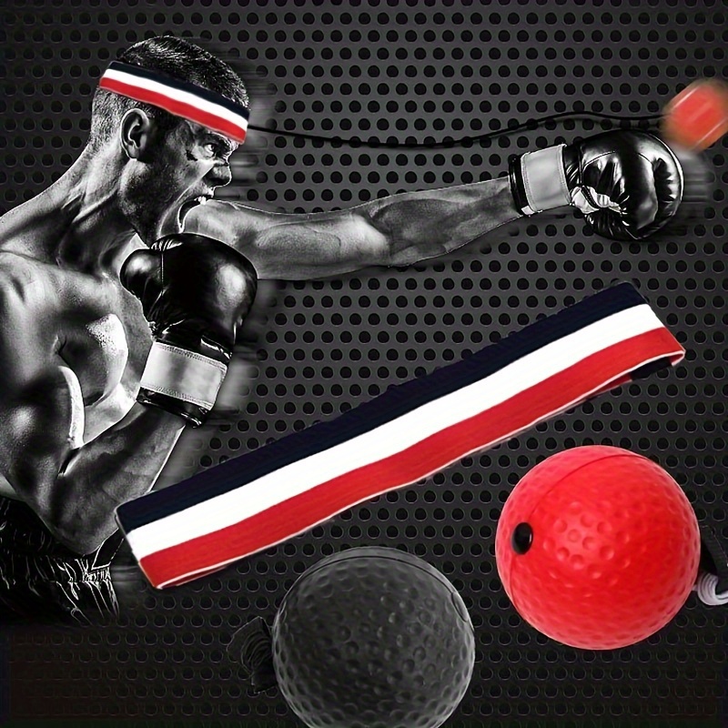 Head-mounted Boxing Reaction Ball, Équipement D'entraînement De Boxe,  Bandeau De Tête En Nylon Avec Balle En PU, Balle En Caoutchouc, Balle De  Vitesse