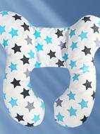 1pc cartoon pattern shaped headrest pillow polyester fiber neck support cushion for strollers and car seats ideal for 0 3 years travel and home use perfect christmas and thanksgiving gift