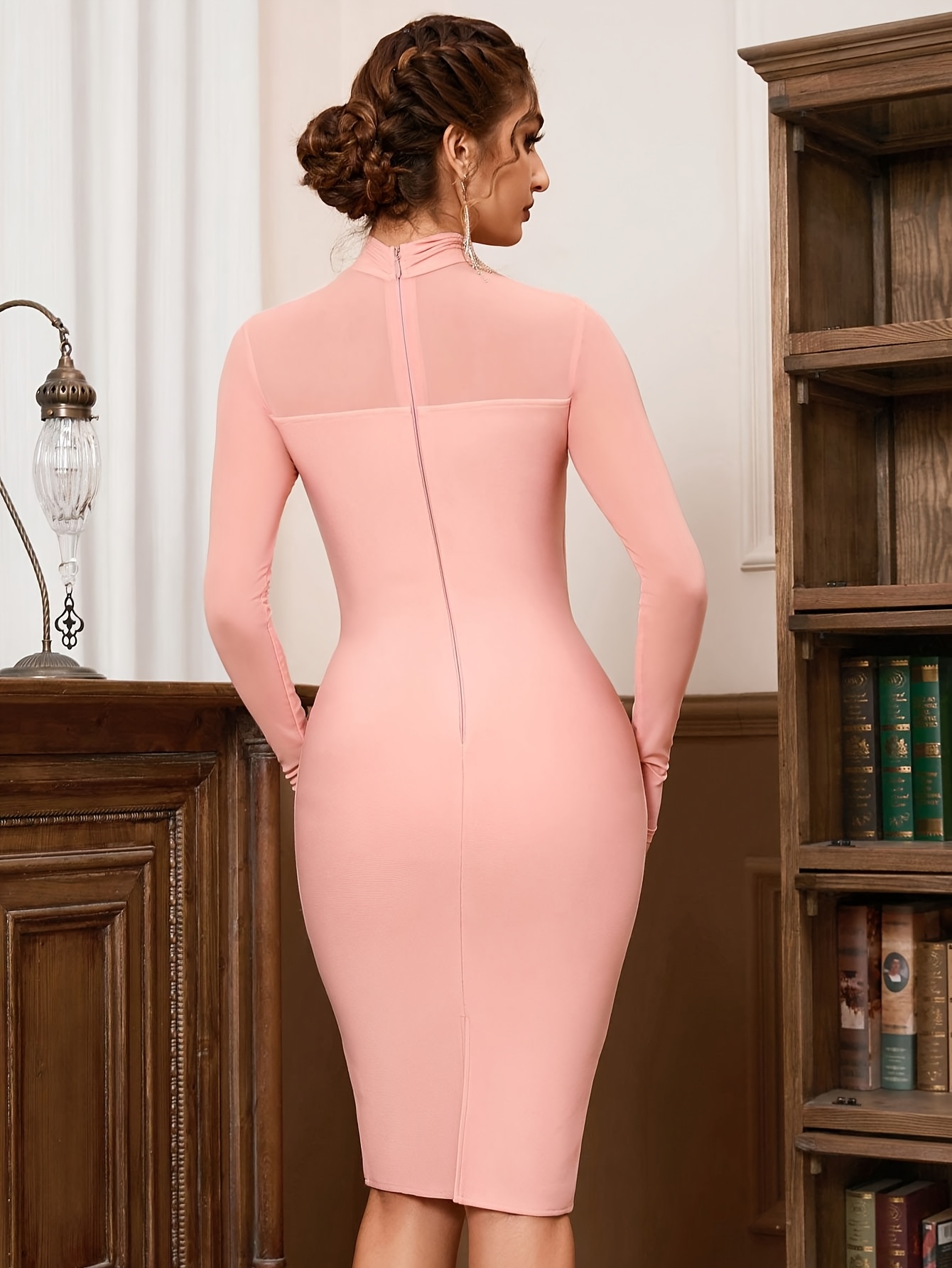 strapless open back dress BACKLESS LATEX MINI DRESS ( PICK YOUR COLOUR ) – Charmskool Shop main image 0
